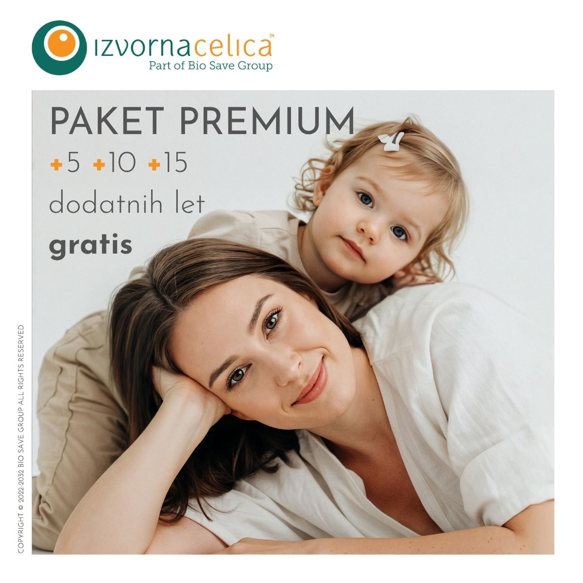 Izberite OPTIMALNO - paket PREMIUM z dodatnimi leti GRATIS