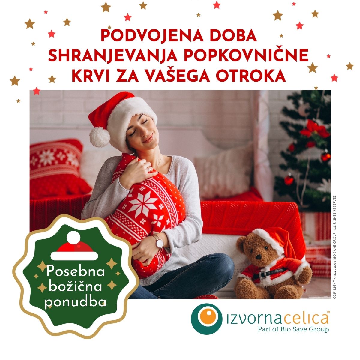 Posebna božična ponudba - podvojena doba shranjevanja