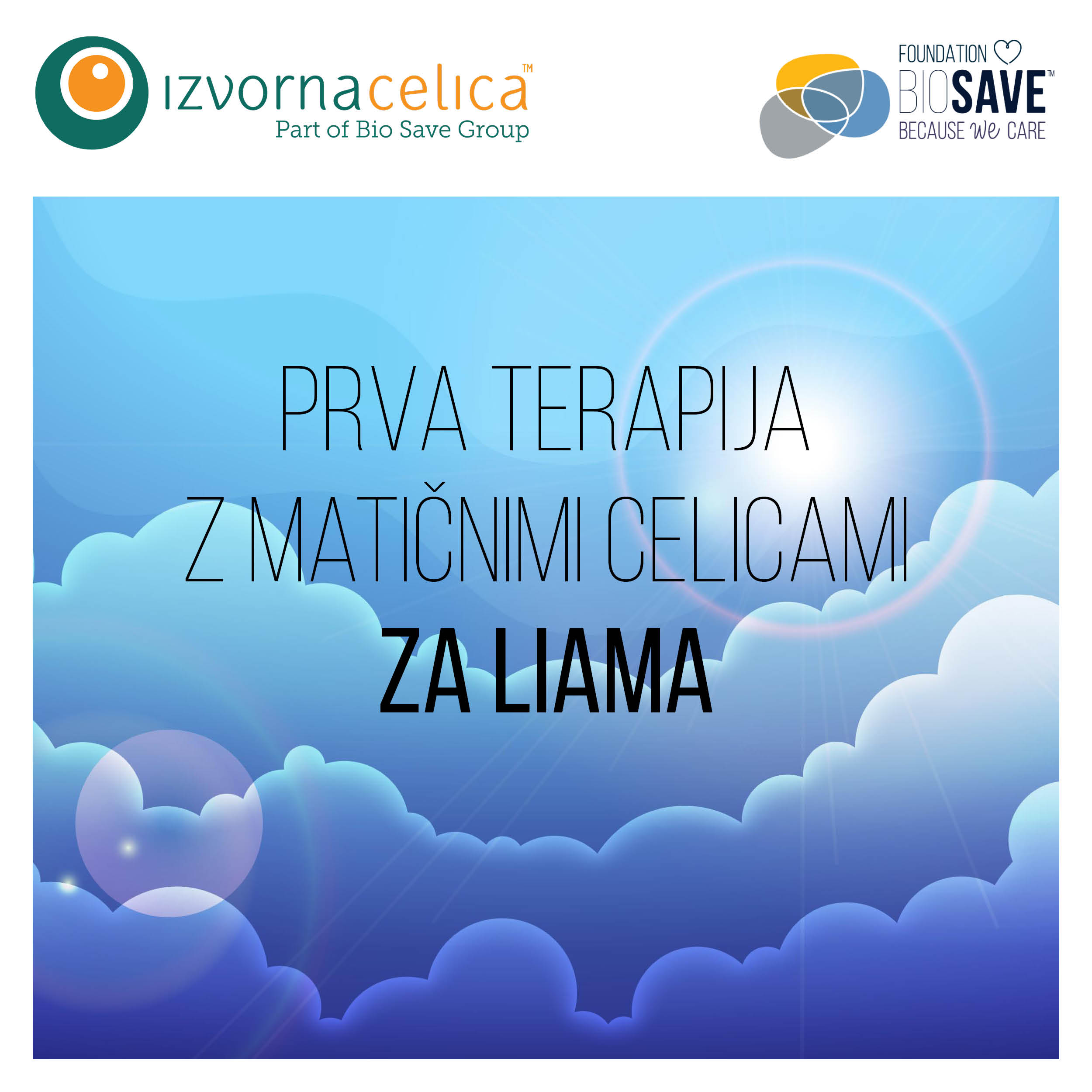 Novo upanje za Liama - prva terapija z matičnimi celicami